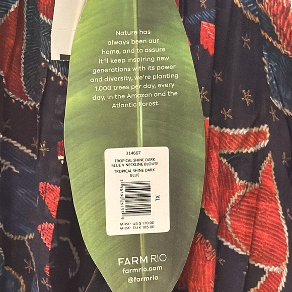 Farm Rio blouse! - Picture 4 of 4